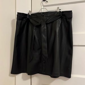 Eloquii Faux Leather Mini Skirt 20